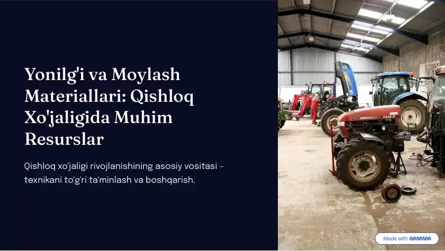 Yo'ilgi va Moyla Materiallari