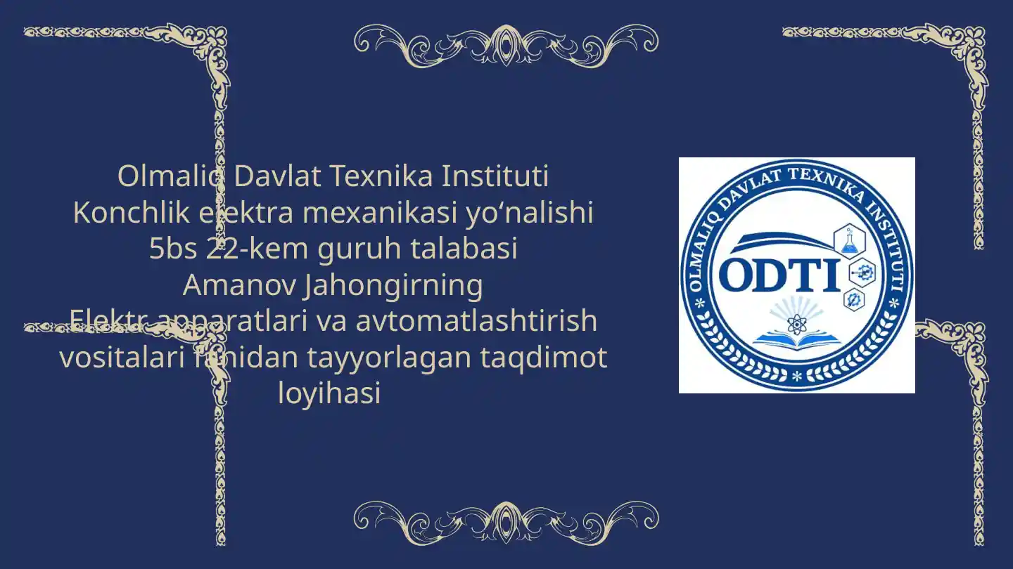 Avtomat saqlagich tasnifi