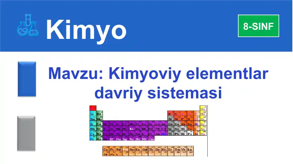 Kimyoviy elementlar davriy sistemasi