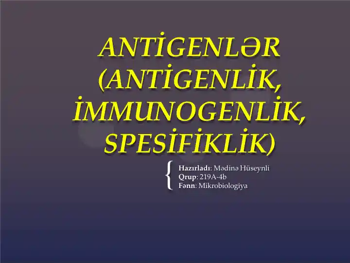 Antigenlər