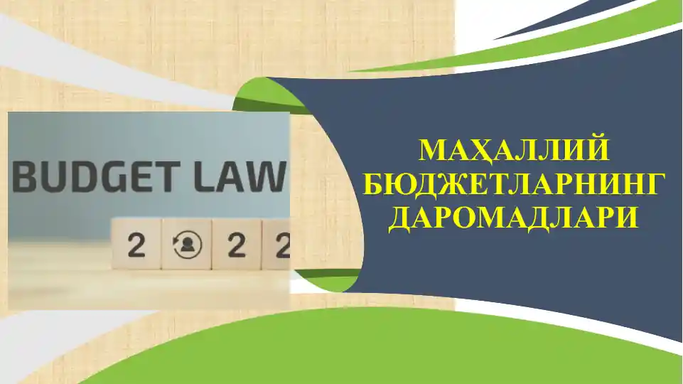 Маҳаллий бюджетларнинг даромадлари