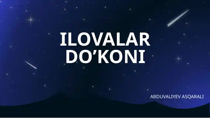 Ilovalar do‘koni ilovasi