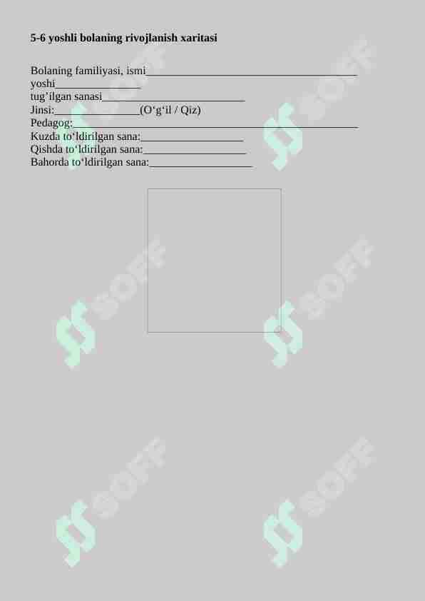 5-6 yosh rivojlanish xarita