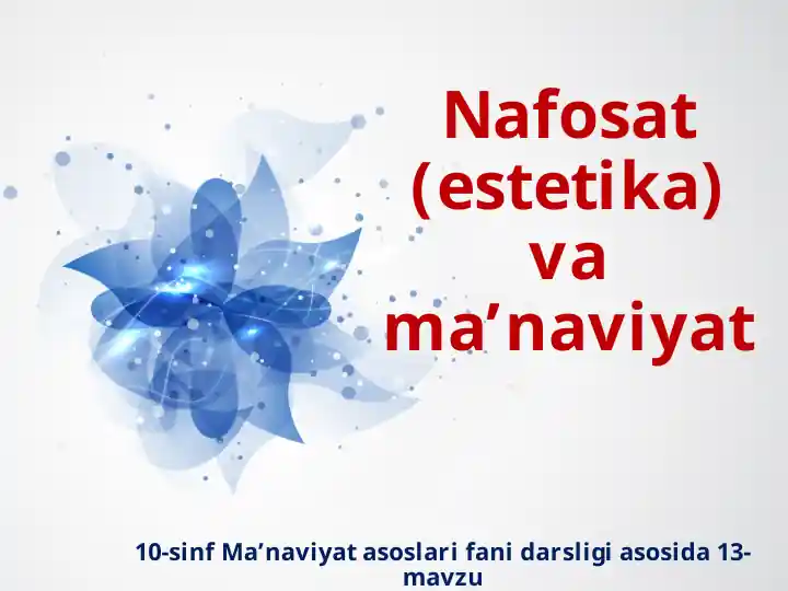 Nafosat(estetika)vama’naviyat