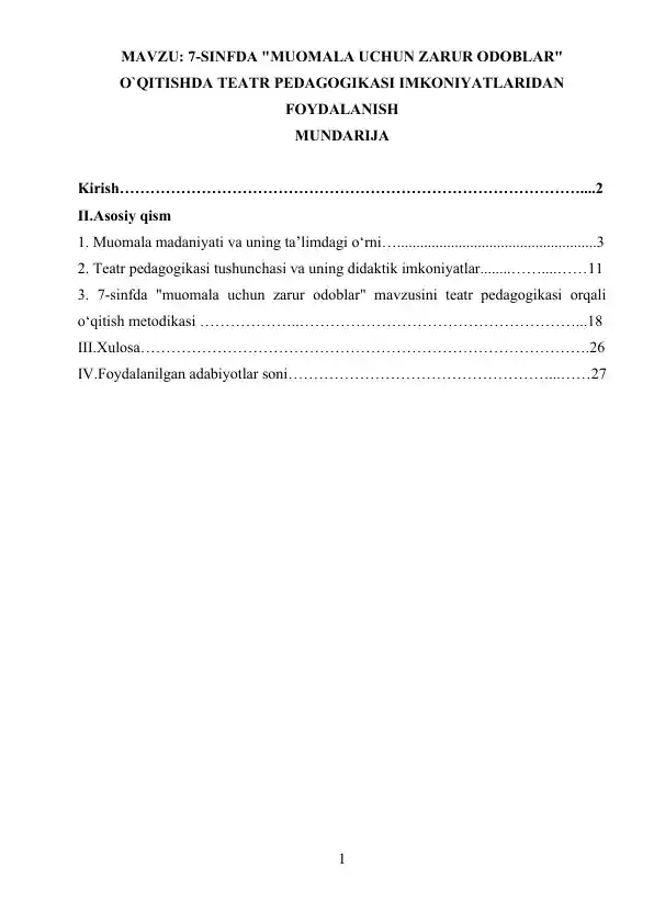7-SINFDA MUOMALA UCHUN ZARUR ODOBLAR.doc