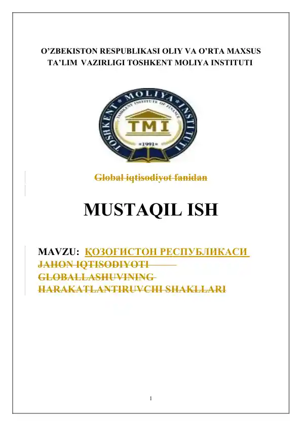 Mamlakat YAIM ning o'sish sur'atini aholi jon boshiga taqsimoti va uning ta'minlashning sifat ko'rsatkichlari