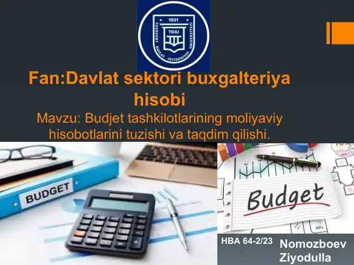 Moliyaviy hisobotlar