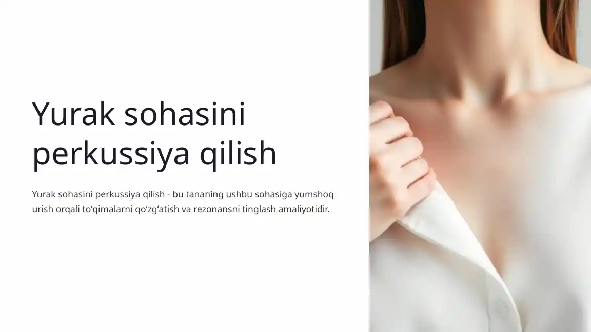 Yurak sohasini perkussiya qilish