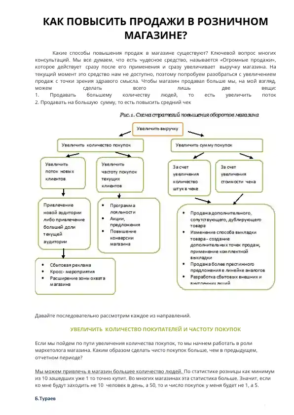 Как повысить продажи в розничном магазине?