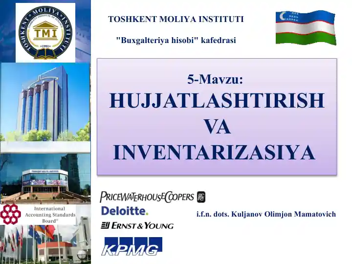 HUJJATLASНTIRISНVAINVENTARIZASIYА