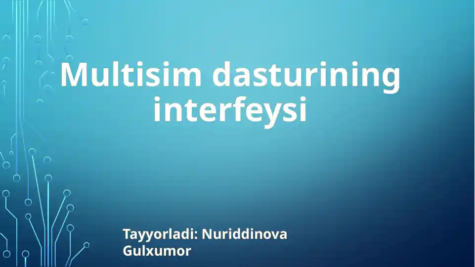Multisim dasturi