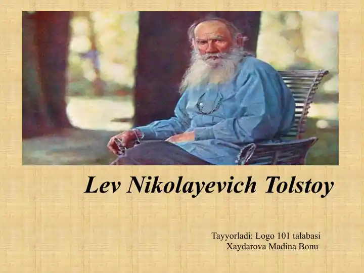 Lev Nikolayevich Tolstoy
