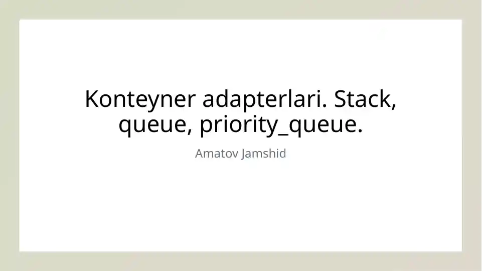 Konteyner adapterlari