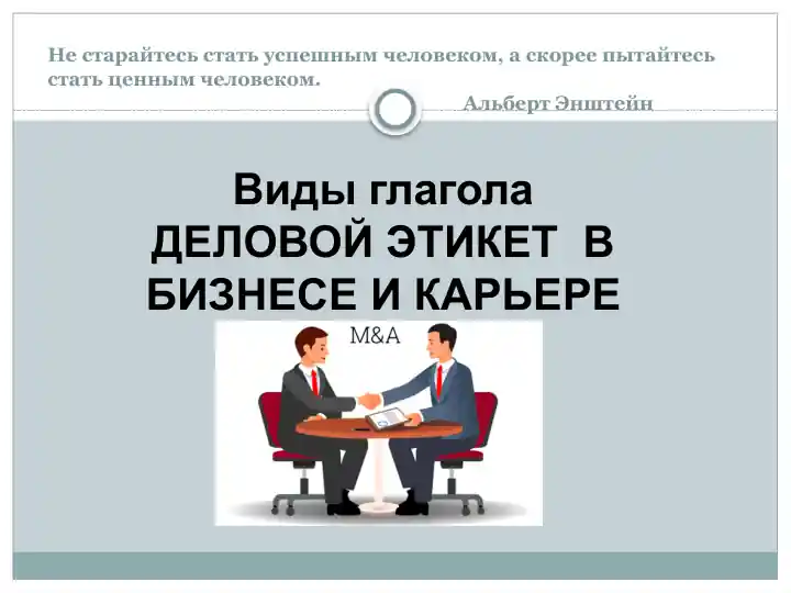 Delovoy etiket va biznesda kariyera