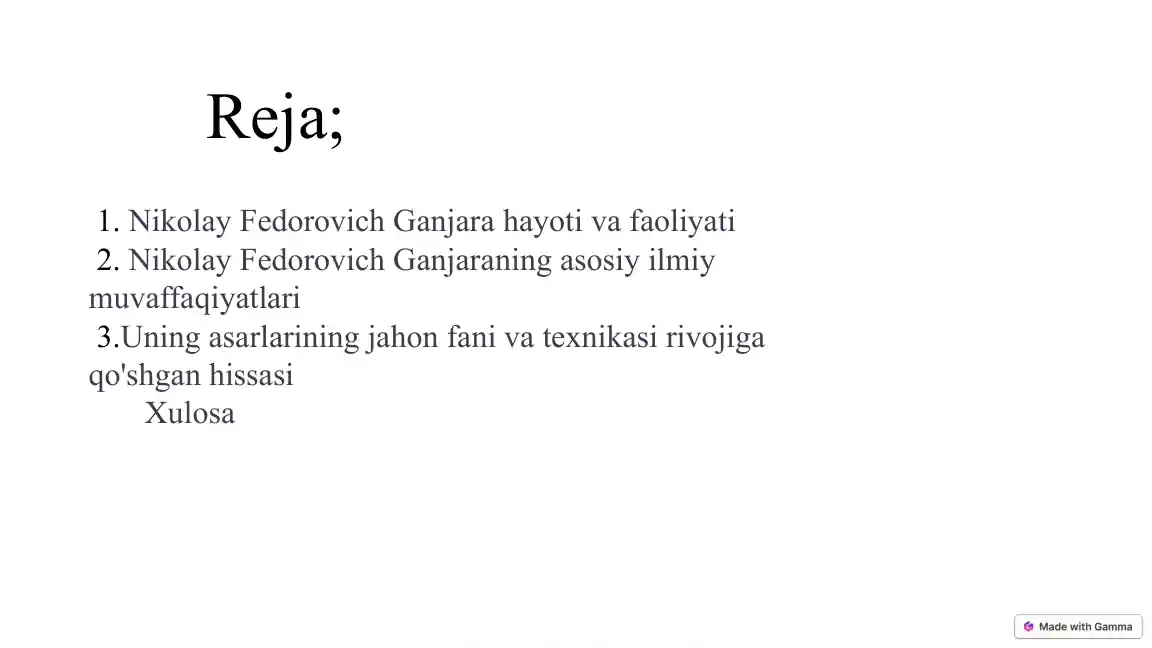 Nikolay Fedorovich Ganjara