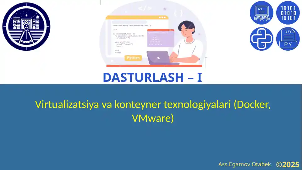 Virtualizatsiya va konteyner texnologiyalari