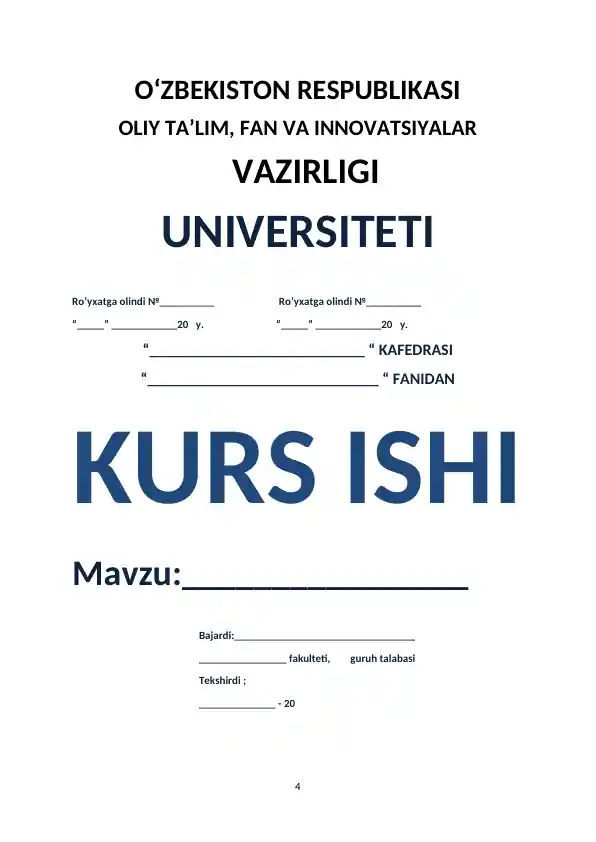 Kurs ishi: Хаффмен алгоритми таҳлили ва тадбиқи
