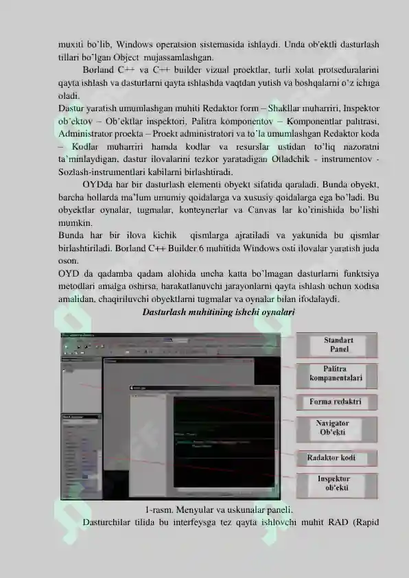 Borland C++ Builder dasturlash muhiti