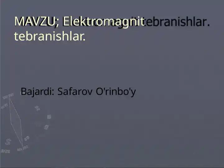 Elektromagnit tebranishlar