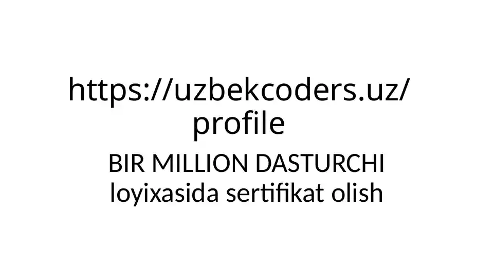 BIR MILLION DASTURCHI