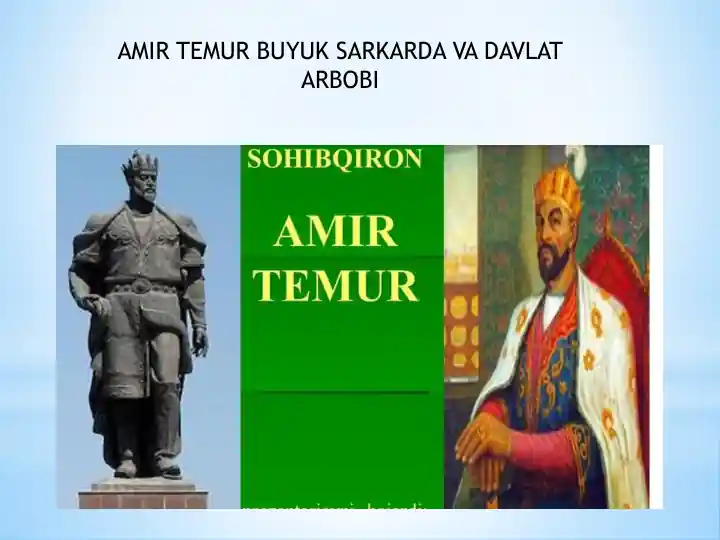 AMIR TEMUR BUYUK SARKARDA VA DAVLAT ARBOBI