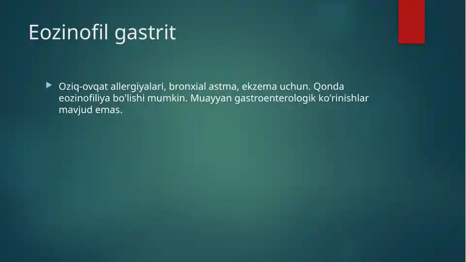 Eozinofil gastrit