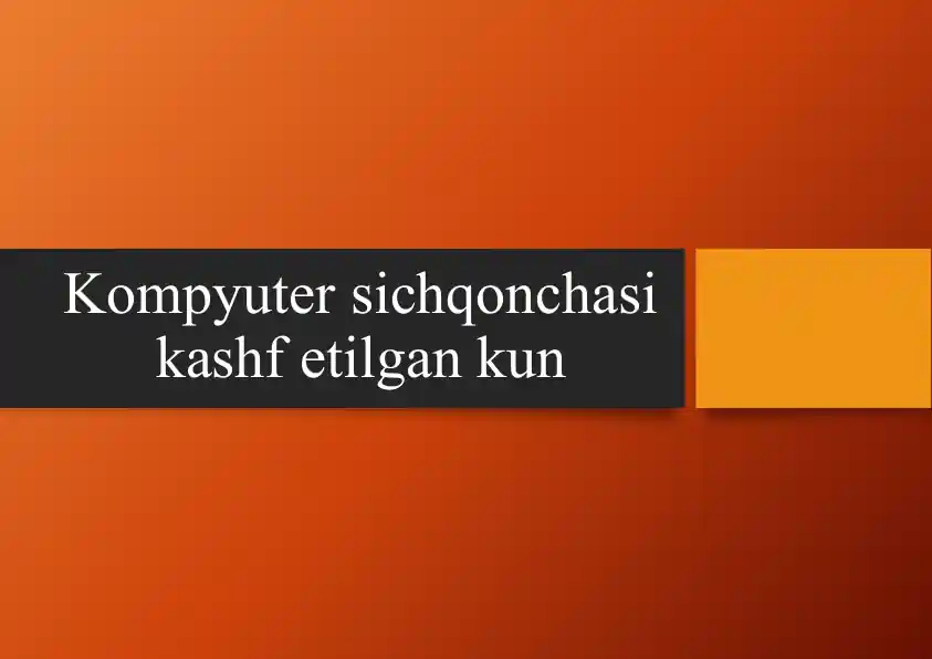 Kompyuter sichqonchasi