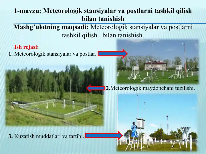 Meteorologik stansiyalar va postlar