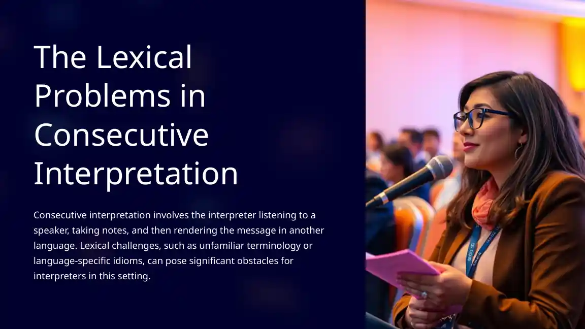 Lexical Problems in Consecutive Interpretation