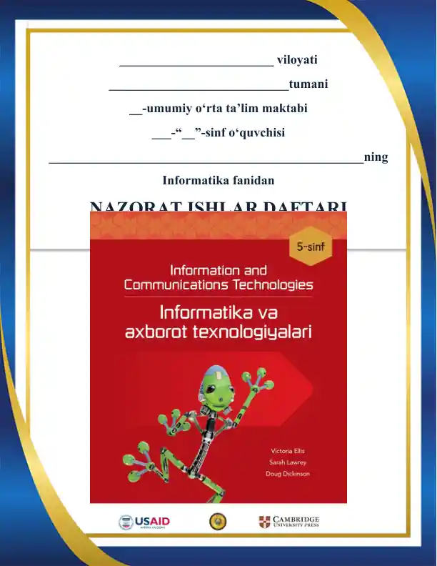 5-sinf informatika test yillik admin