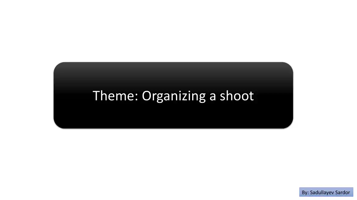 Mastering the Lens: Your Guide to Organising a Successful Shoot
