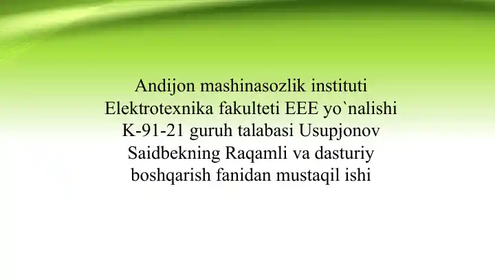 Elektr yuritmali sanoat robotlari