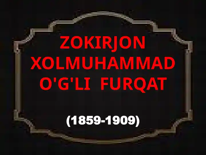 Zokirjon Xolmuhammad o'g'li Furqat