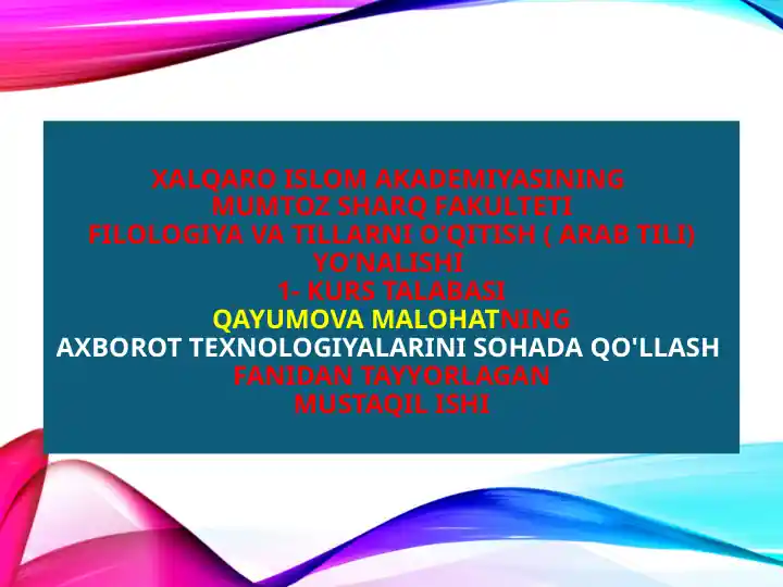 MATEMATIK VA KOMPYUTER LINGVISTIKASI FANINING RIVOJLANISH ISTIQBOLLARI