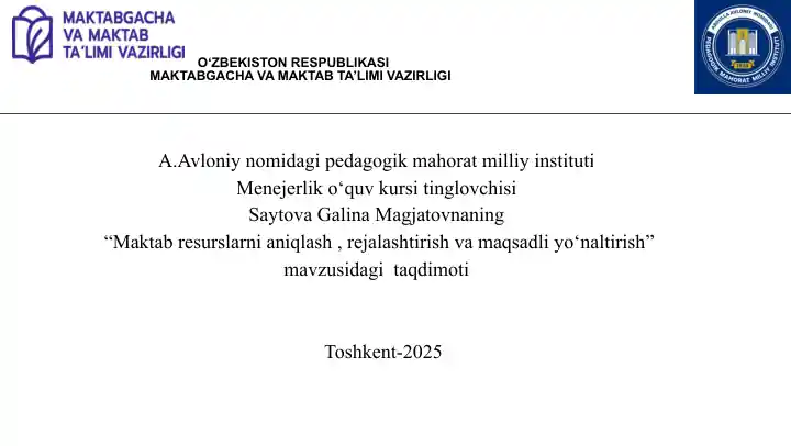 Menejerlik o‘quv kursi