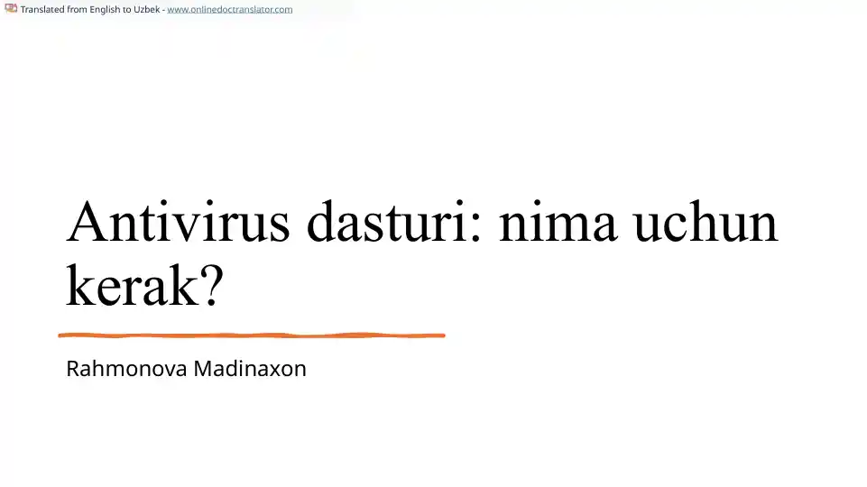 Antivirus dasturi: nima uchun kerak?