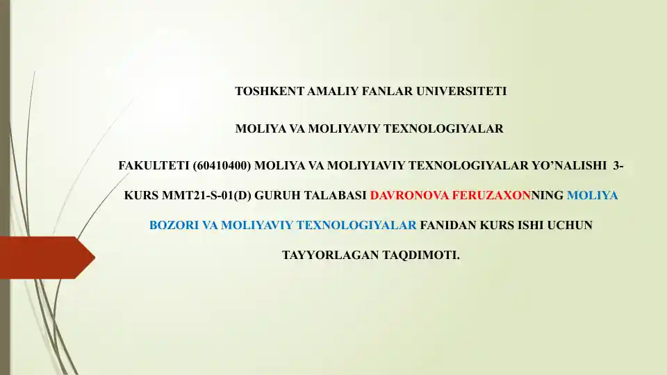 Markaziy banklarning qimmatli qog'ozlar bozoridagi o'rni