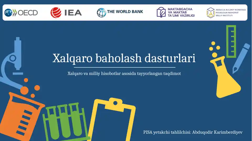 Xalqarovamilliyhisobotlarasosidatayyorlangantaqdimot