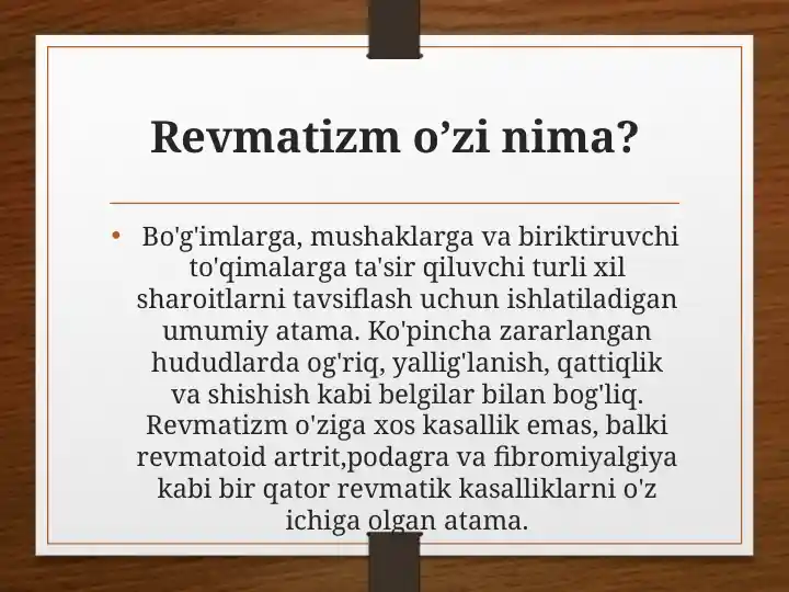 Revmatizm