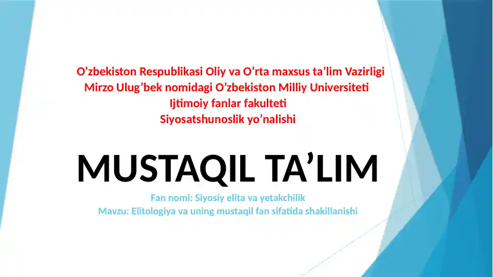 Siyosiy elita Abdusattorov Abdushukur