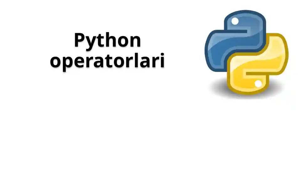 Python operatorlari