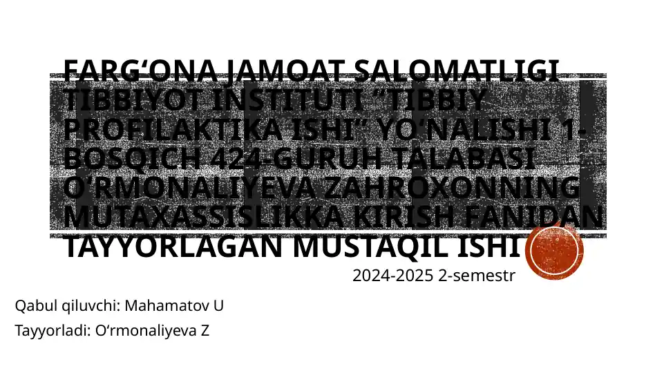Xonalar mikroiqlimi koʻrsatgichlarini aniqlash va gigiyenik baholash asoslari