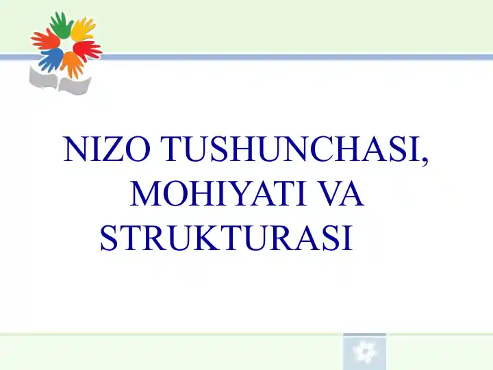 Nizo tushunchasi, mohiyati va strukturasi