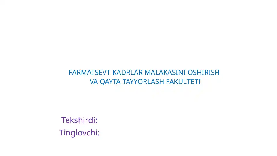 STABILIZATORLAR. SUSPENZIYALARNING XUSUSIY TEXNOLOGIYASI, SIFATINI BAHOLASH