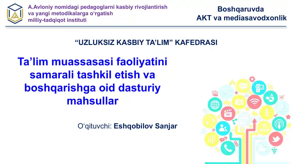 UZLUKSIZ KASBIY TA’LIM