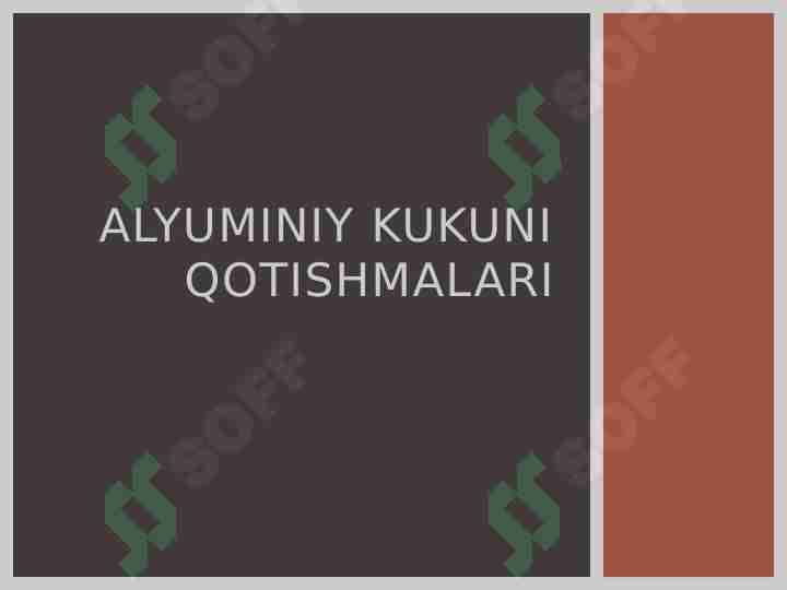 Alyuminiy kukuni qotishmalari