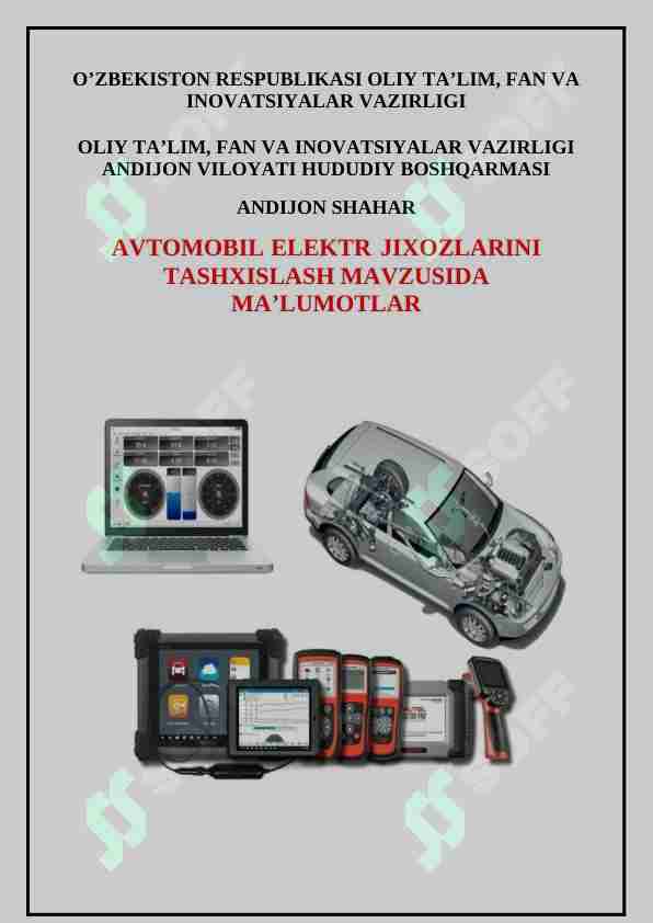 Avtomobil elektr jixozlarini tashxislash