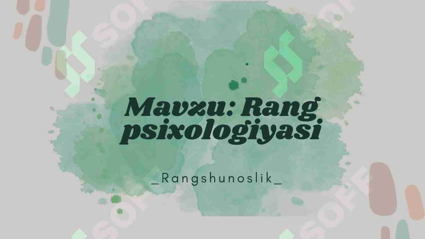 Rang psixologiyasi