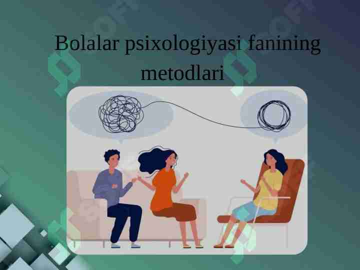 Bolalar psixologiyasi fanining mеtodlari