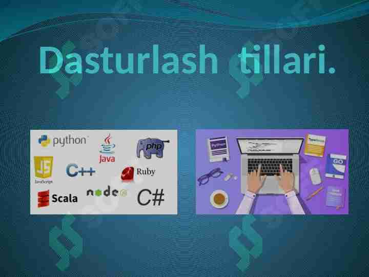 Dasturlash tillari